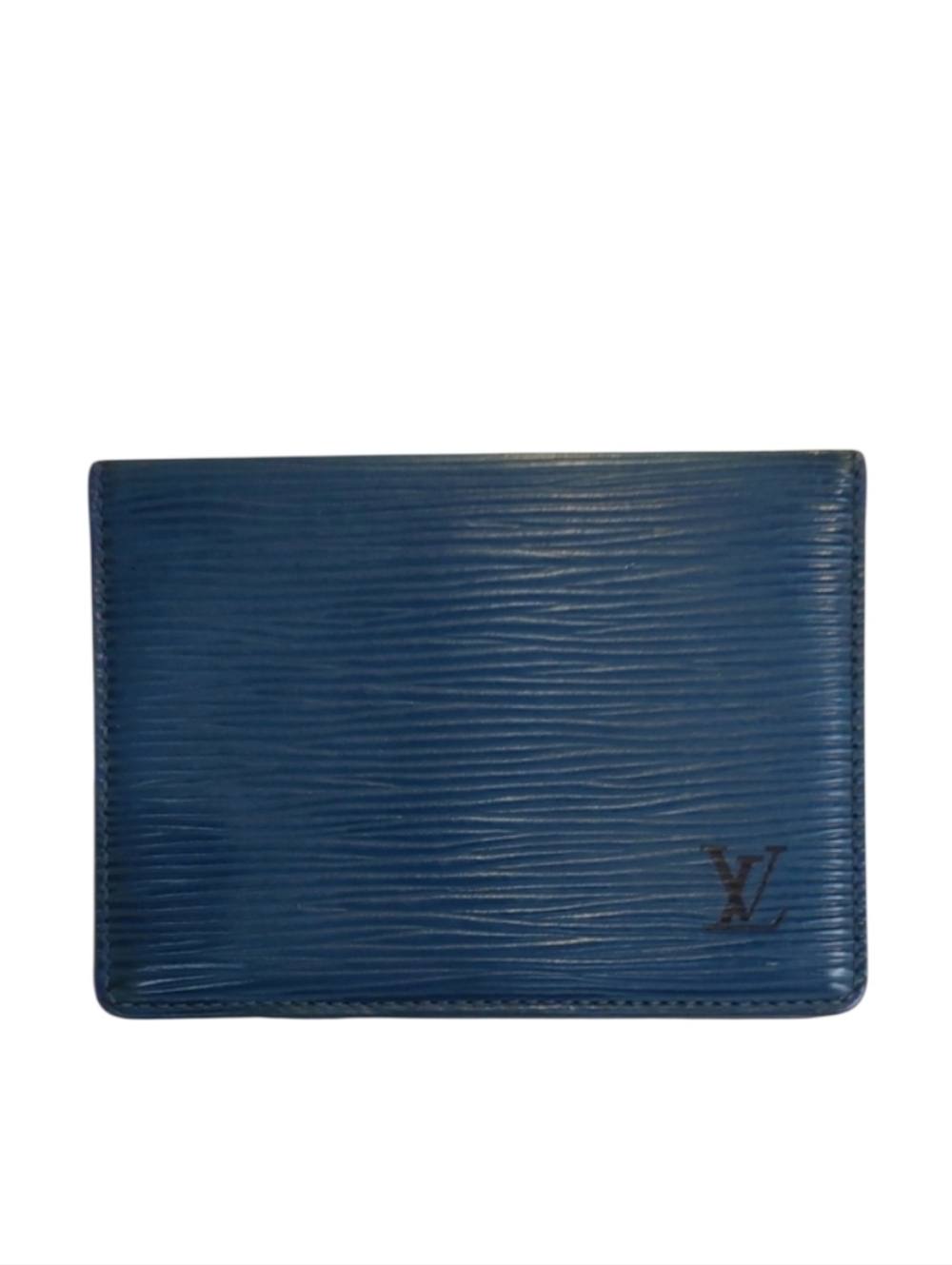 Vintage Louis Vuitton Blue Epi Leather Card Holder